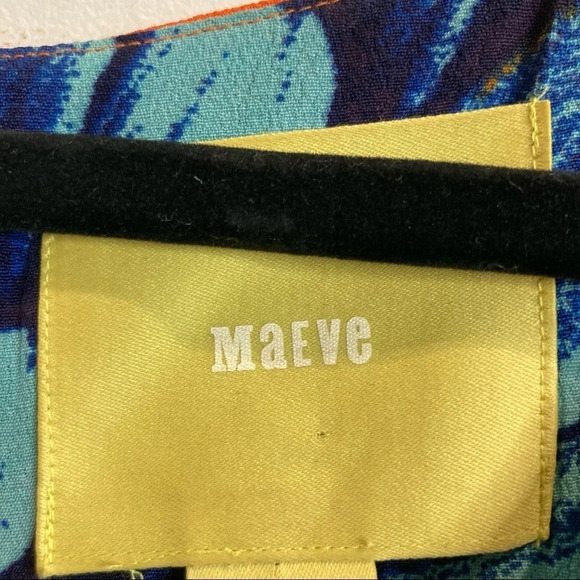 MAEVE Sz 0 High Low  Hemline Oversized Flowy Colourful Dress - Picture 4 of 12